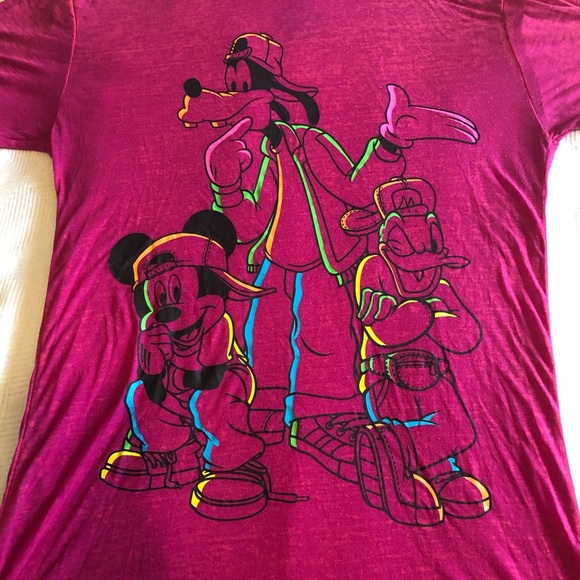 Hot Pink Old School T-shirt - Picture 2 of 7